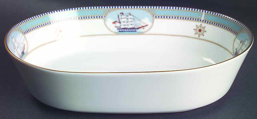 High Sails 9" Oval Vegetable Bowl by Noritake-1