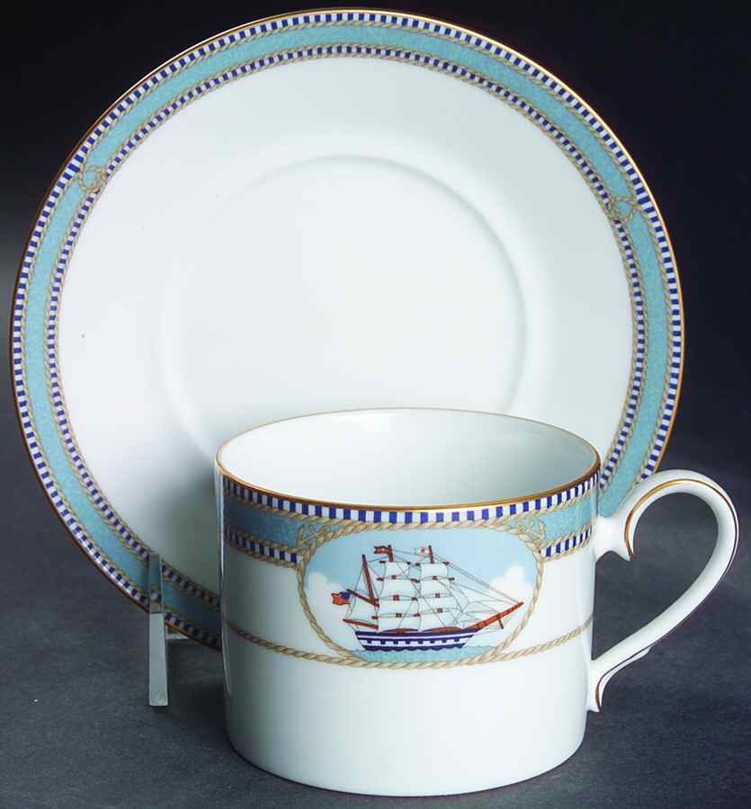 High Sails Flat Cup & Saucer Set by Noritake-1