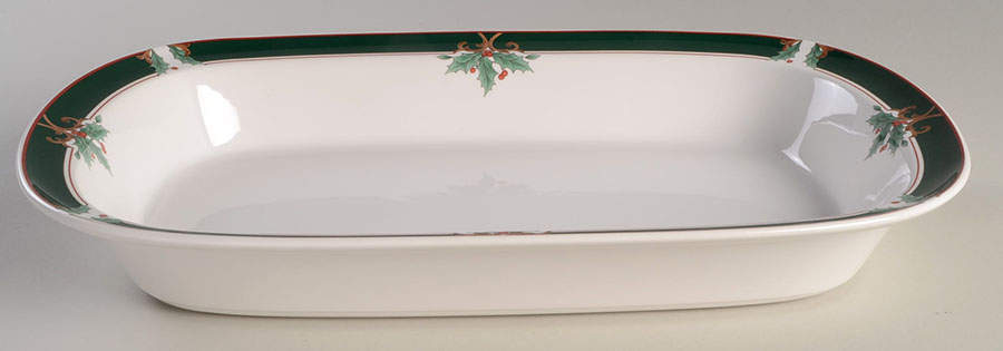 Home For Christmas Rectangular Roaster by Noritake-1