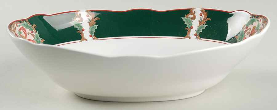Home For Christmas 9" Oval Vegetable Bowl by Noritake-1