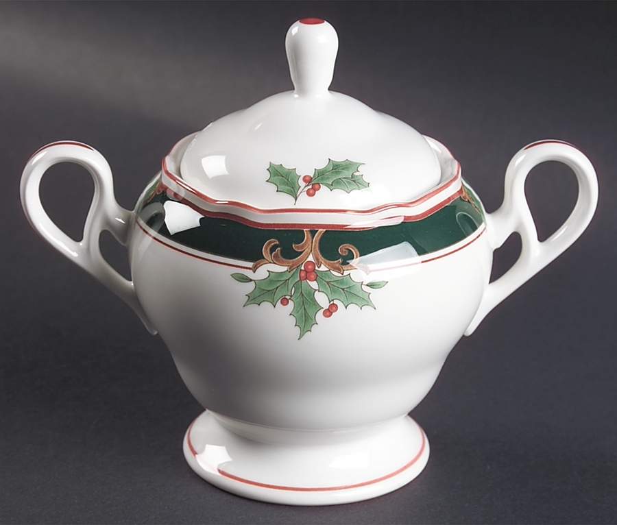 Home For Christmas Sugar Bowl & Lid by Noritake-1