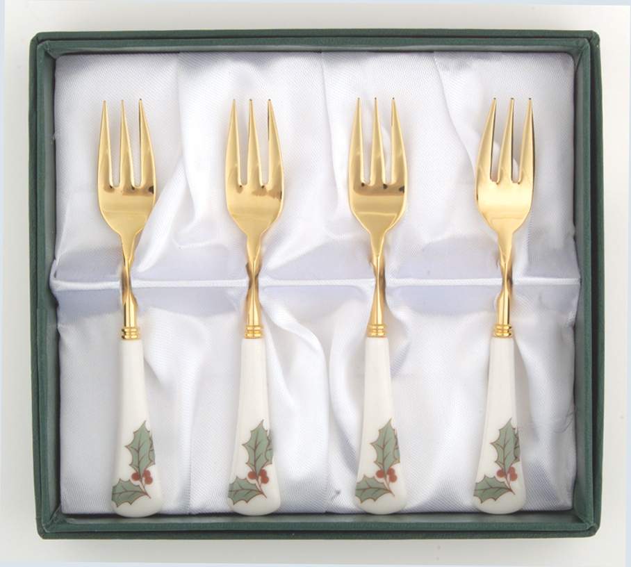 Home For Christmas Cocktail Fork - Set of 4 by Noritake-1
