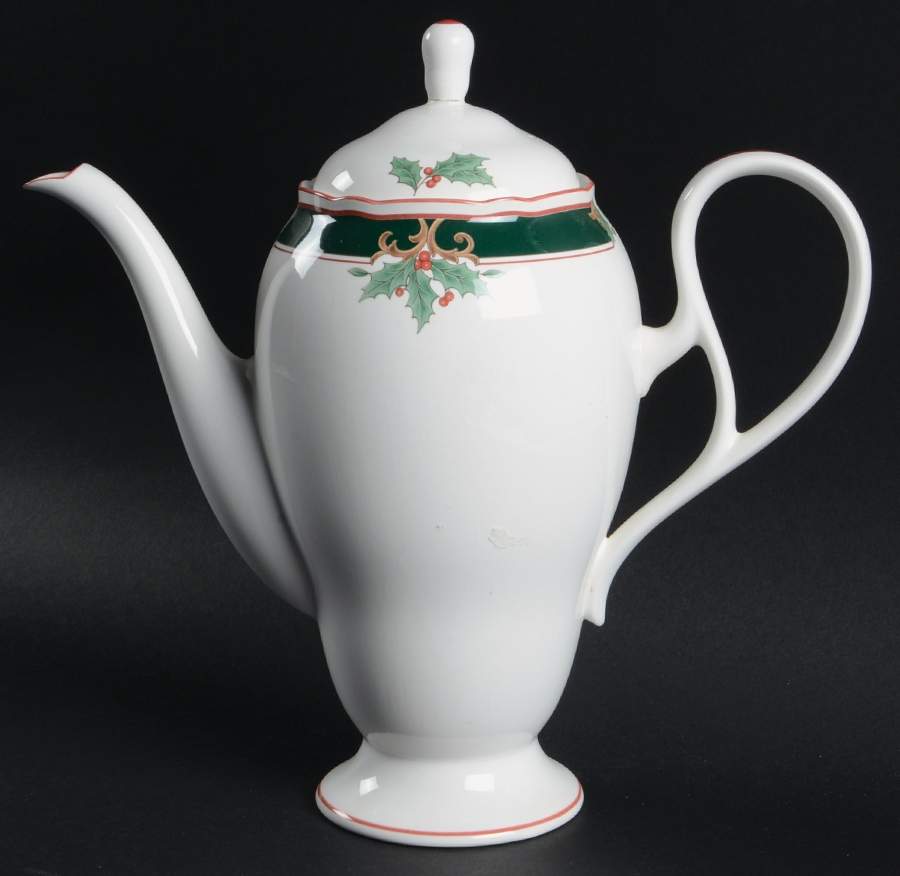 Home For Christmas Tea/Coffee Pot & Lid by Noritake-1