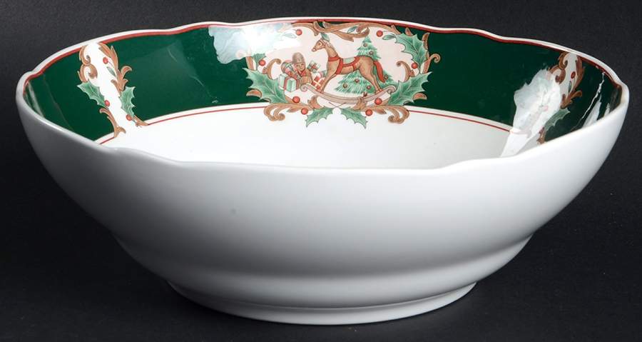 Home For Christmas 8" Round Vegetable Bowl by Noritake-1