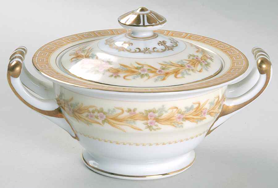 Holbein Sugar Bowl & Lid by Noritake-1