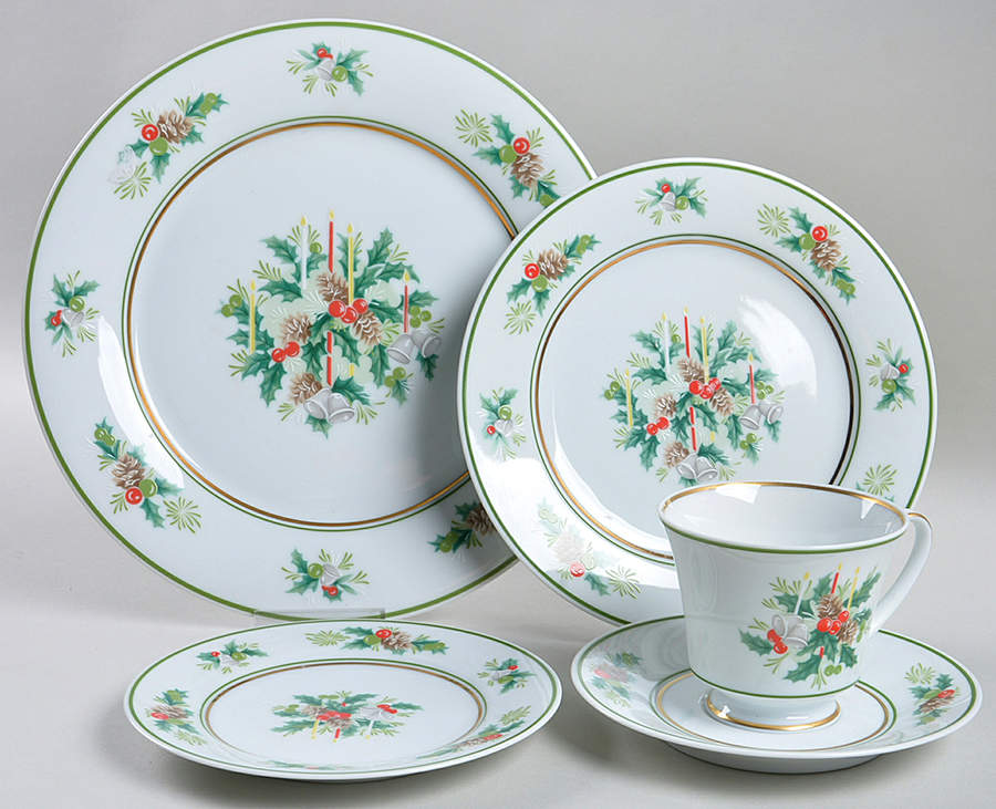 Holly 5 Piece Place Setting by Noritake-1