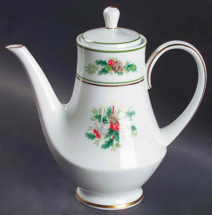 Holly Small Coffee Pot & Lid by Noritake-1