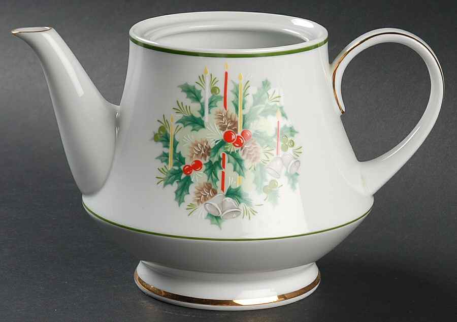 Holly Teapot No Lid by Noritake-1