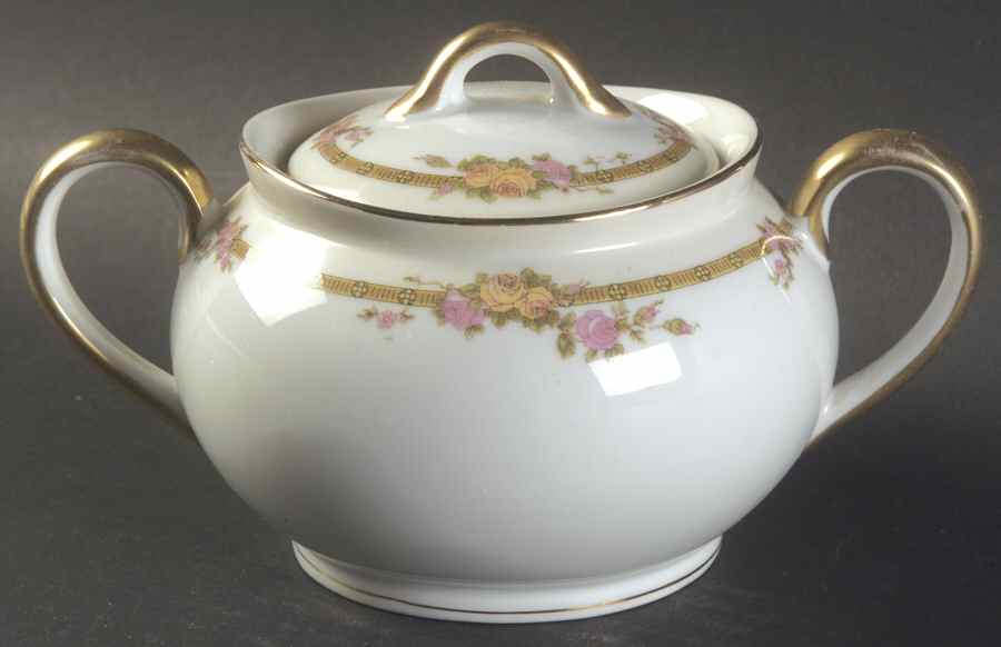Hollywood Sugar Bowl & Lid by Noritake-1