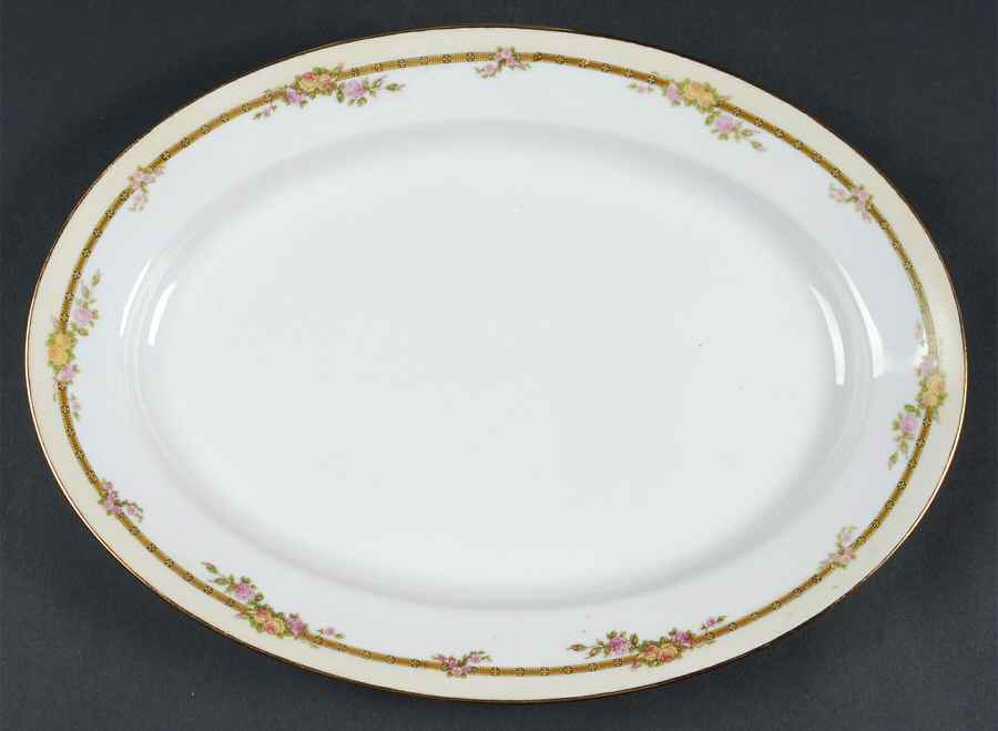 Hollywood 13" Oval Serving Platter by Noritake-1
