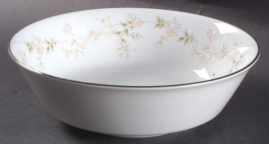 Holbrook (Platinum) 8" Round Vegetable Bowl by Noritake-1