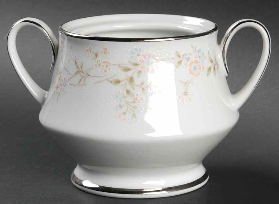 Holbrook (Platinum) Sugar Bowl No Lid by Noritake-1