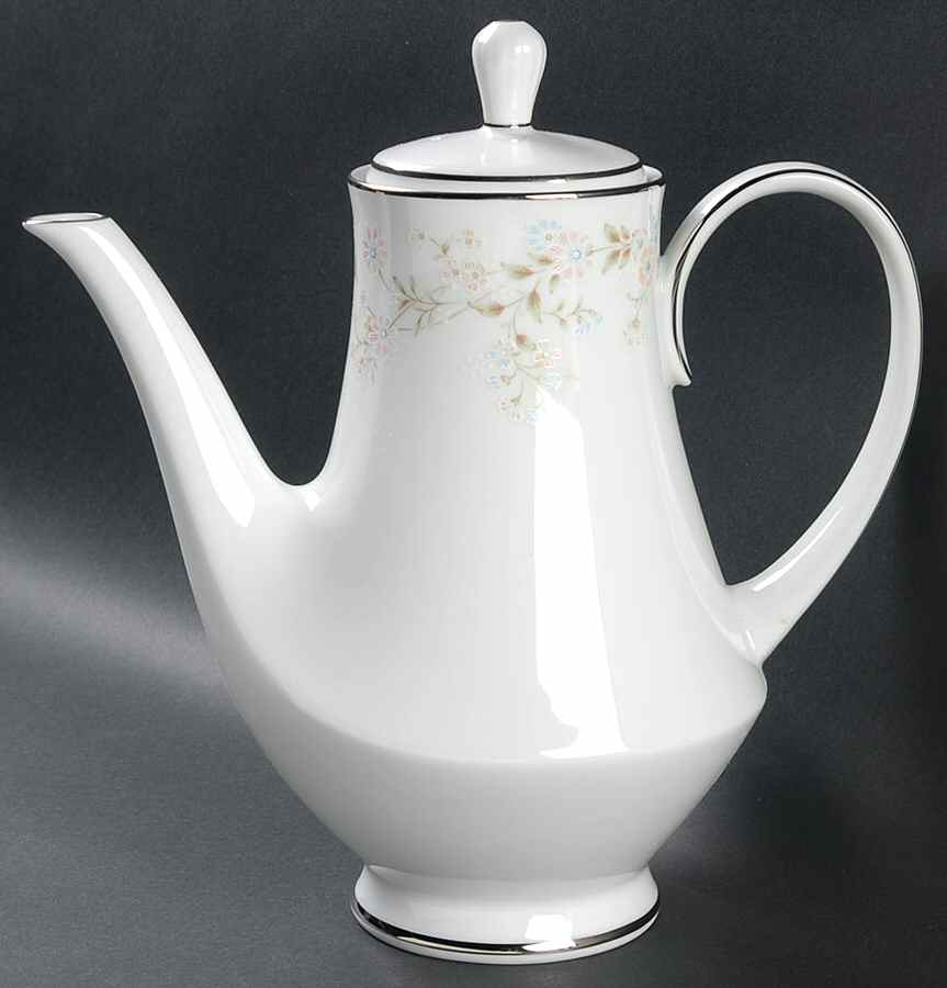 Holbrook (Platinum) Coffee Pot & Lid by Noritake-1