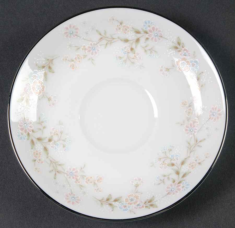 Holbrook (Platinum) Saucer for Demitasse Cup by Noritake-1