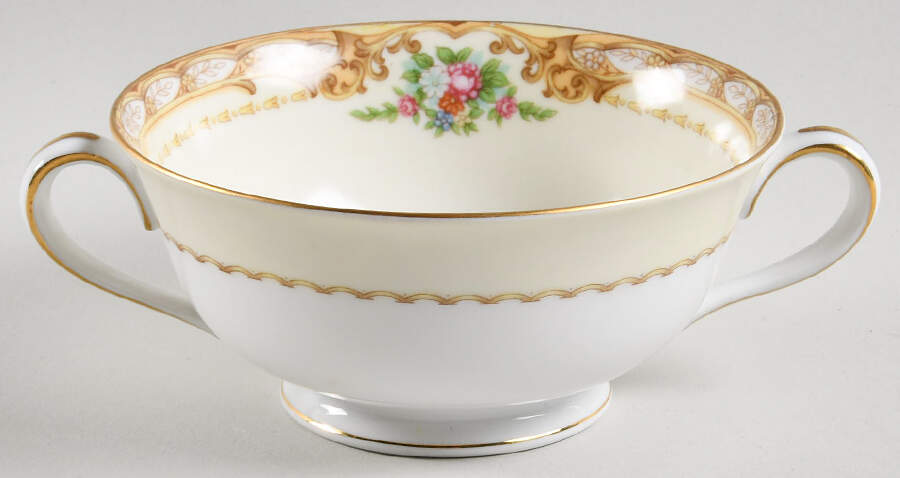 Homeric Footed Cream Soup Bowl by Noritake-1