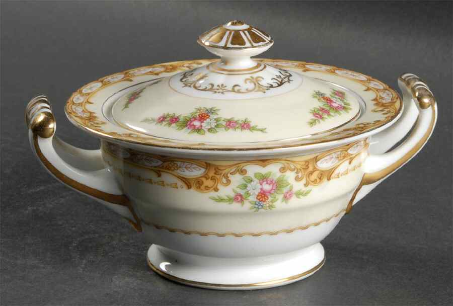 Homeric Sugar Bowl & Lid by Noritake-1