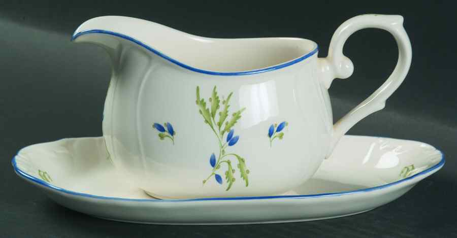 Honfleur Gravy Boat & Underplate/Relish by Noritake-1