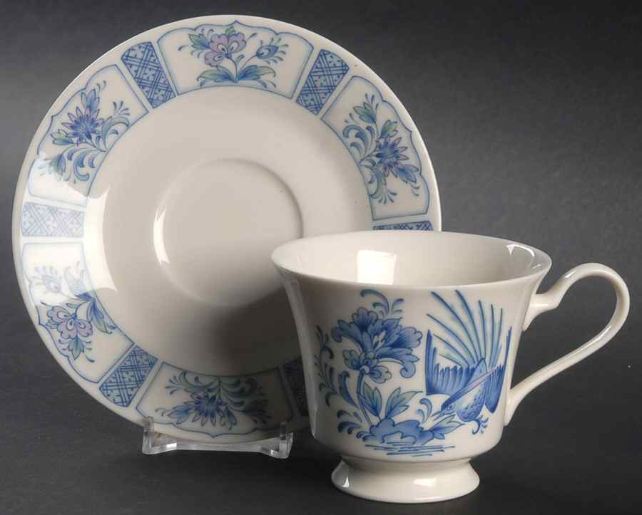 Ho Oh Footed Cup & Saucer Set by Noritake-1