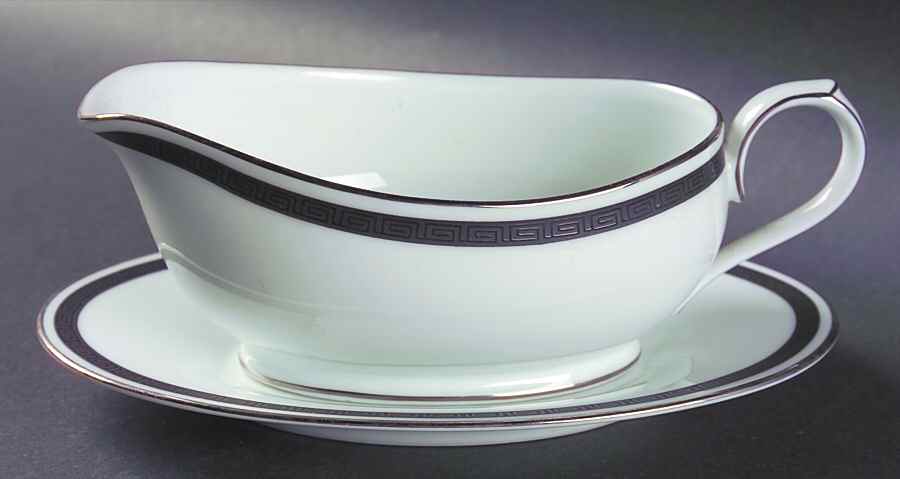 Horizon Gravy Boat & Underplate (Relish/Butter) by Noritake-1