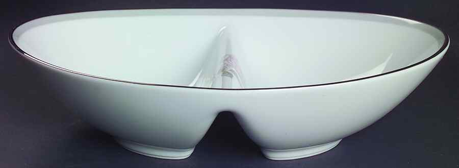 Horizon 10" Oval Divided Vegetable Bowl by Noritake-1