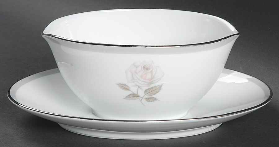 Horizon Gravy Boat with Attached Underplate by Noritake-1