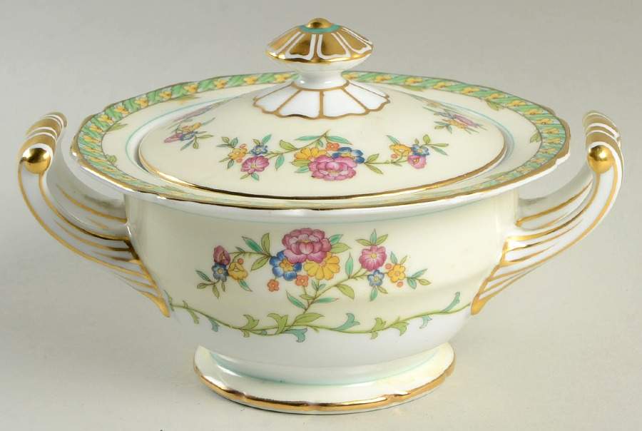 Hortense Sugar Bowl & Lid by Noritake-1