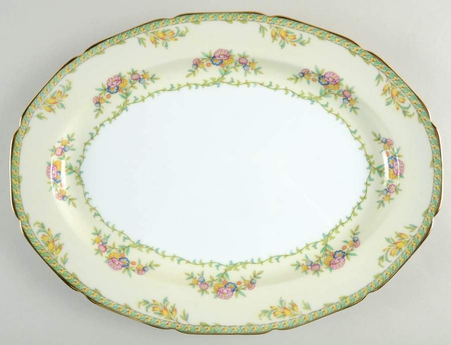 Hortense 16" Oval Serving Platter by Noritake-1