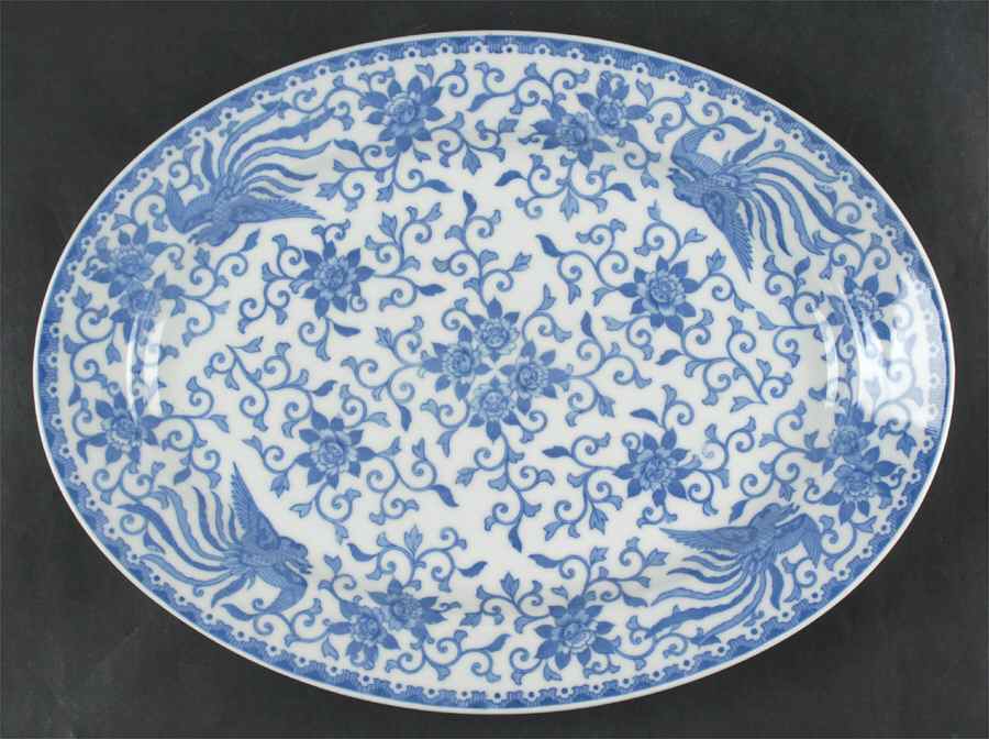 Howo 13" Oval Serving Platter by Noritake-1