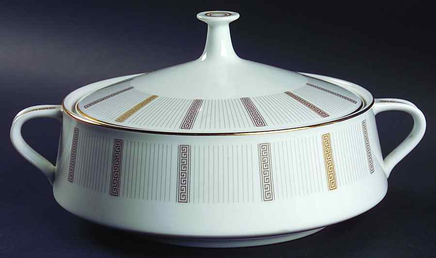 Humoresque Round Covered Vegetable by Noritake-1