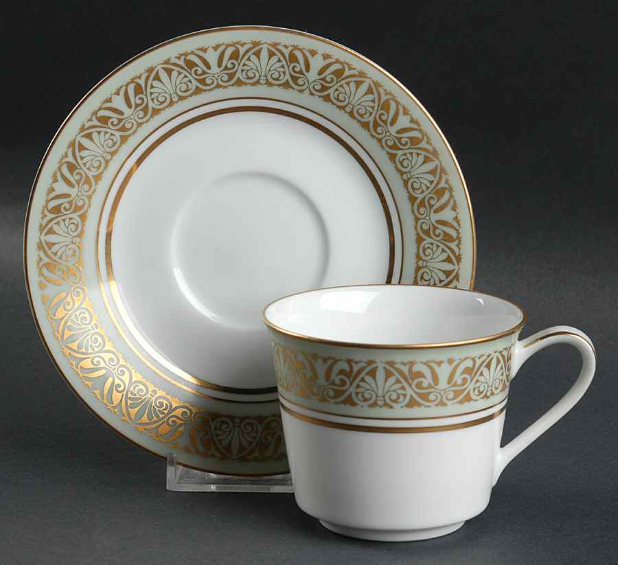 Hyde Park Flat Cup & Saucer Set by Noritake-1