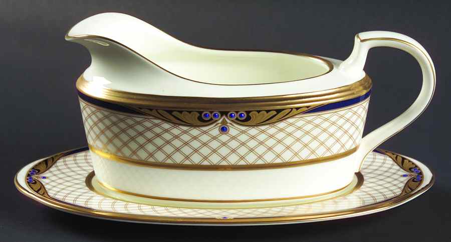 Hyannis Port Gravy Boat & Underplate (Relish/Butter) by Noritake-1