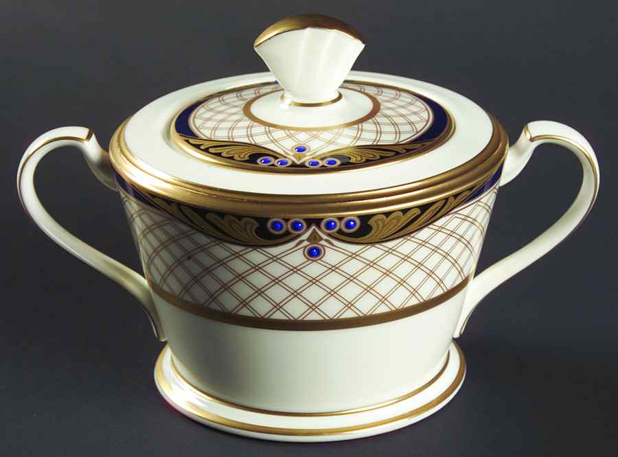 Hyannis Port Sugar Bowl & Lid by Noritake-1