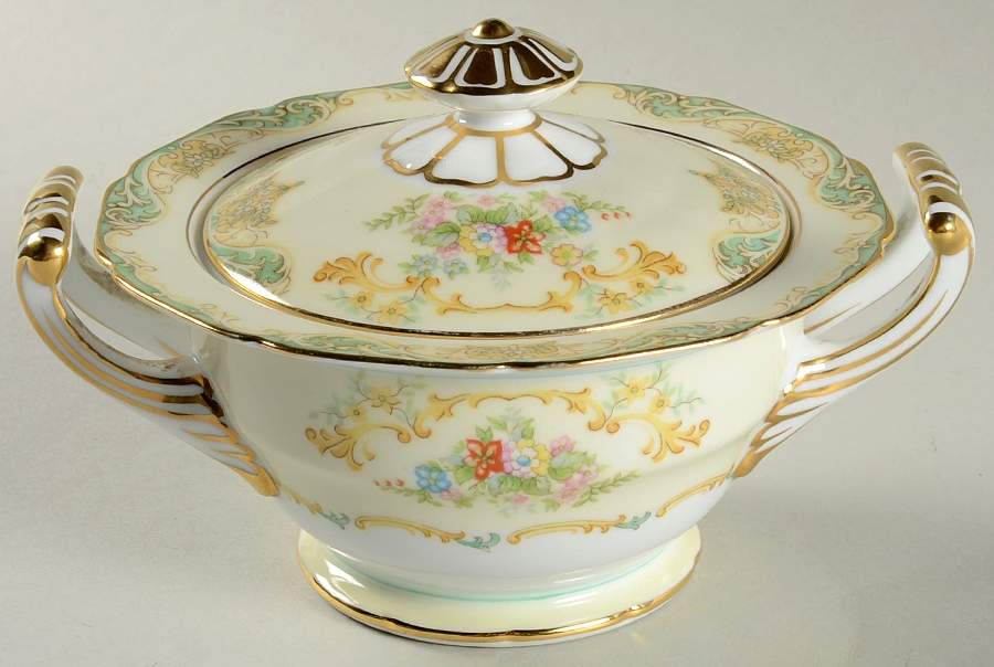 Iberia Sugar Bowl & Lid by Noritake-1