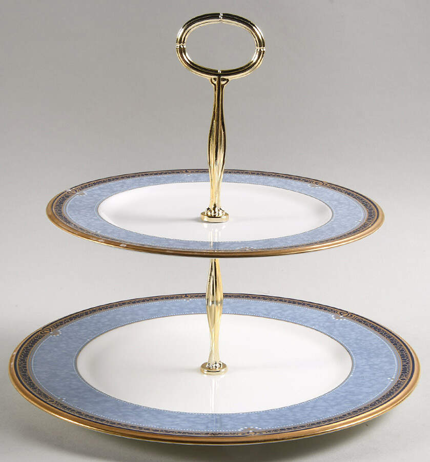 Icon 6 5/8"-10"  2 Tiered Serving Tray (Dp, Sp) HC by Noritake-1