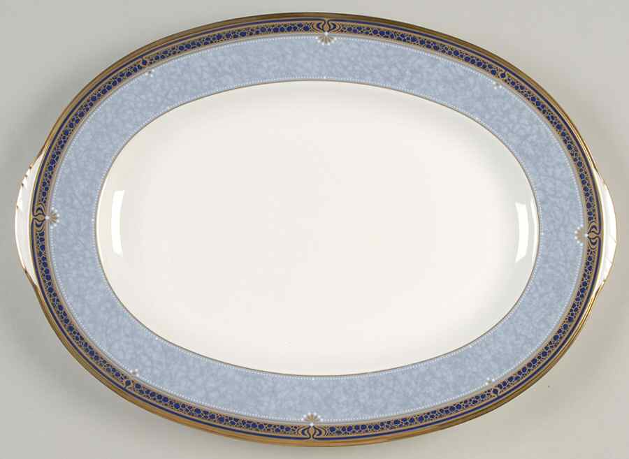 Icon 14" Oval Serving Platter by Noritake-1