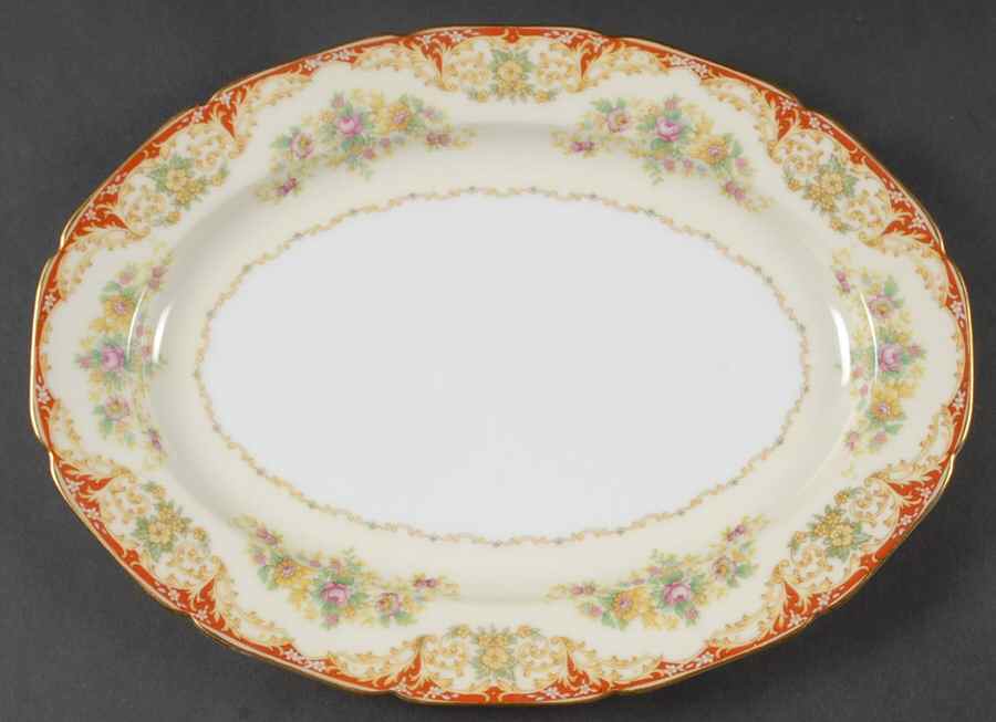 Idalia 11" Oval Serving Platter by Noritake-1