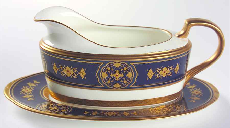 Imperial Crest Gravy Boat & Underplate (Relish/Butter) by Noritake-1
