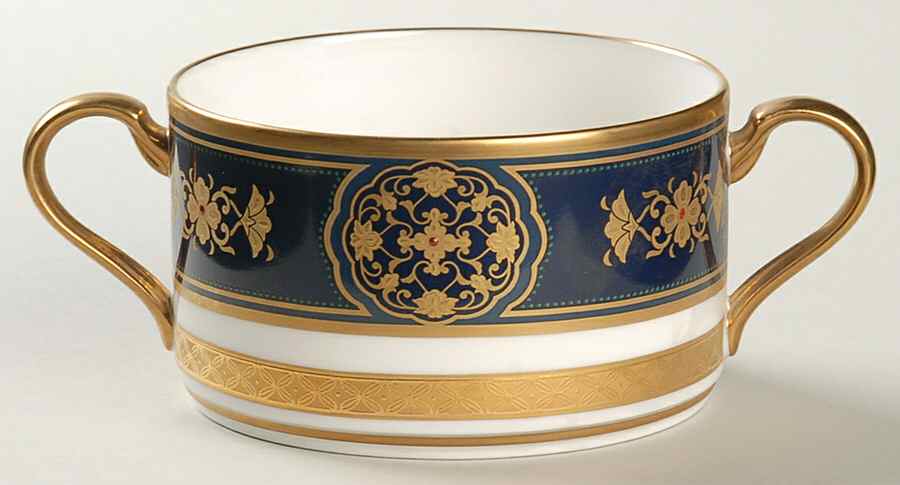 Imperial Crest Flat Cream Soup Bowl by Noritake-1