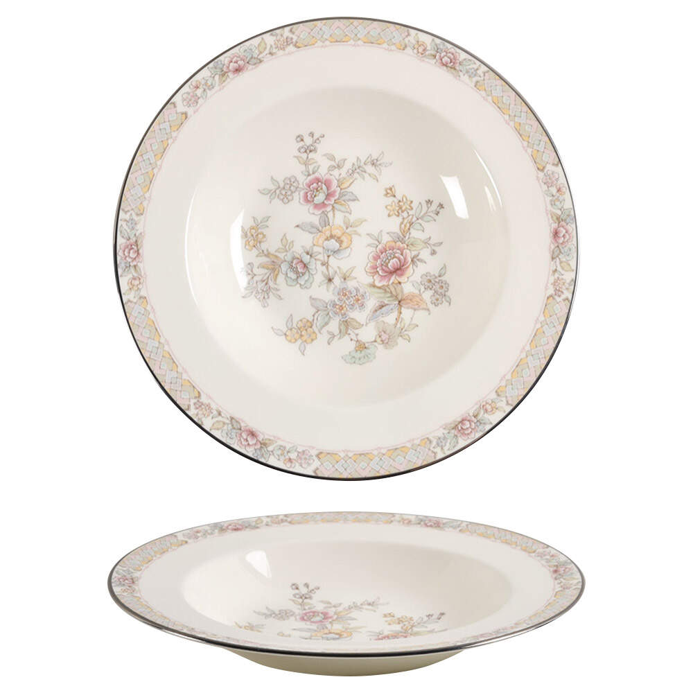 Imperial Garden Rim Soup Bowl by Noritake-1