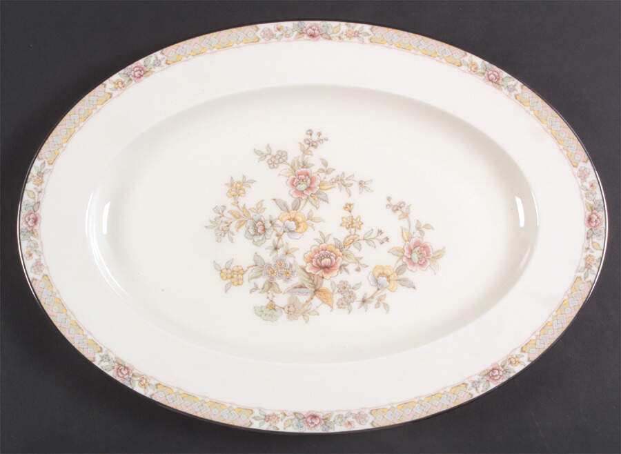 Imperial Garden 16" Oval Serving Platter by Noritake-1