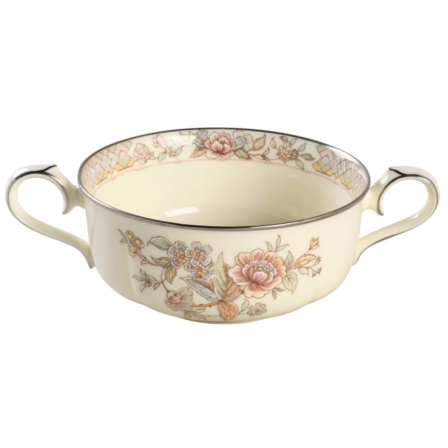 Imperial Garden Flat Cream Soup Bowl by Noritake-1