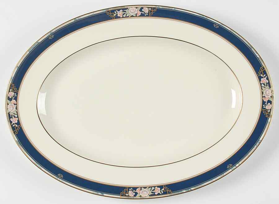 Imperial Gate 14" Oval Serving Platter by Noritake-1