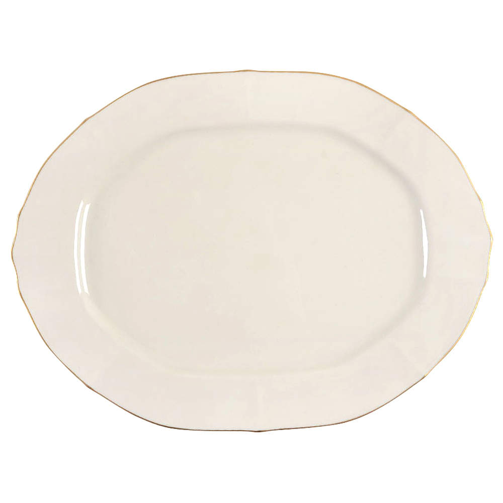 Imperial Gold 14" Oval Serving Platter by Noritake-1
