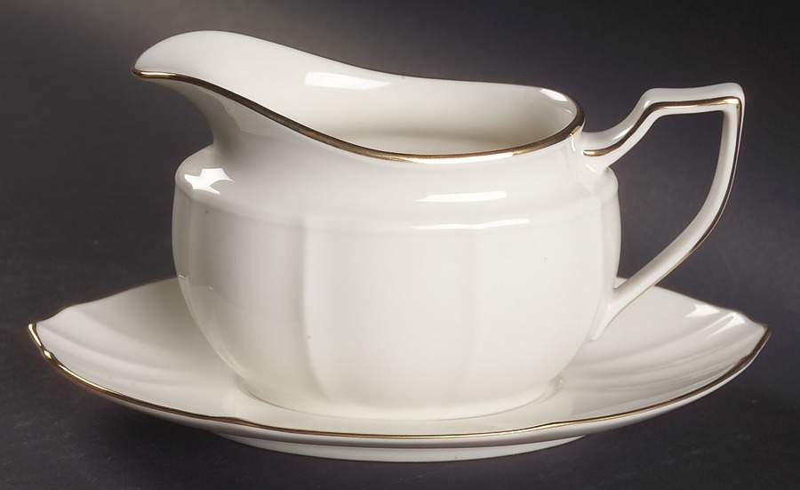 Imperial Gold Gravy Boat & Underplate by Noritake-1