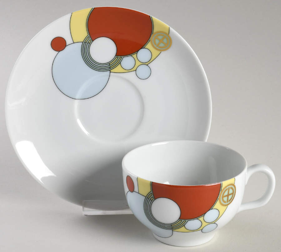 Imperial Hotel Flat Cup & Saucer Set by Noritake-1