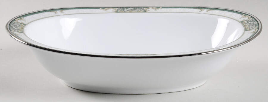 Imperial Jade 10" Oval Vegetable Bowl by Noritake-1