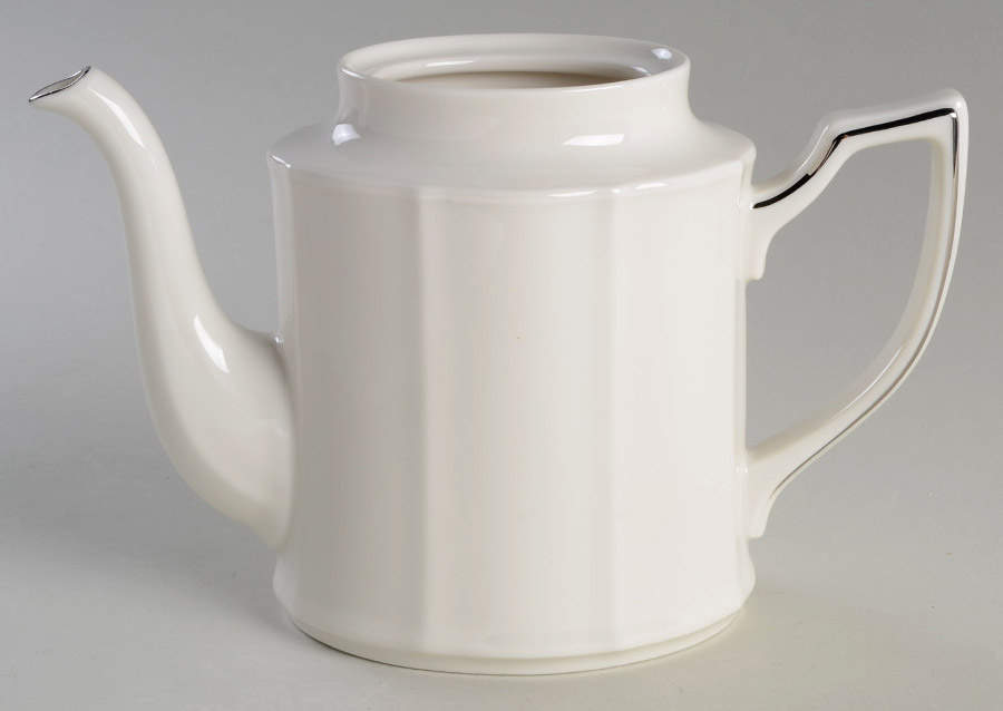 Imperial Platinum Tea/Coffee Pot No Lid by Noritake-1