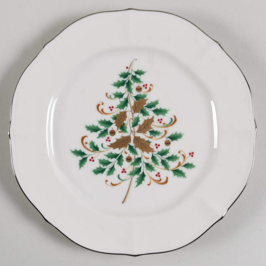 Imperial Platinum Holiday Salad Plate by Noritake-1