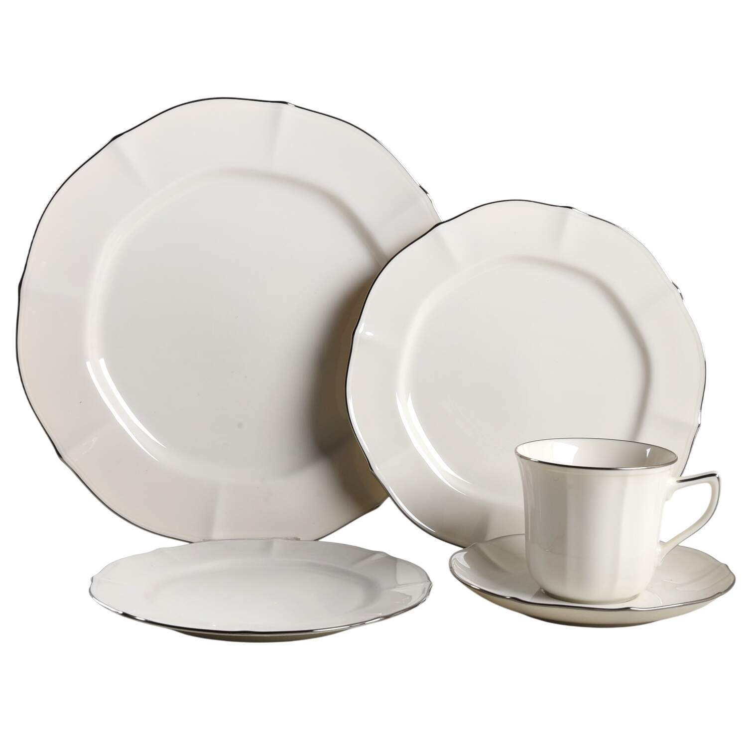Imperial Platinum 40 Piece Estate Set by Noritake-1