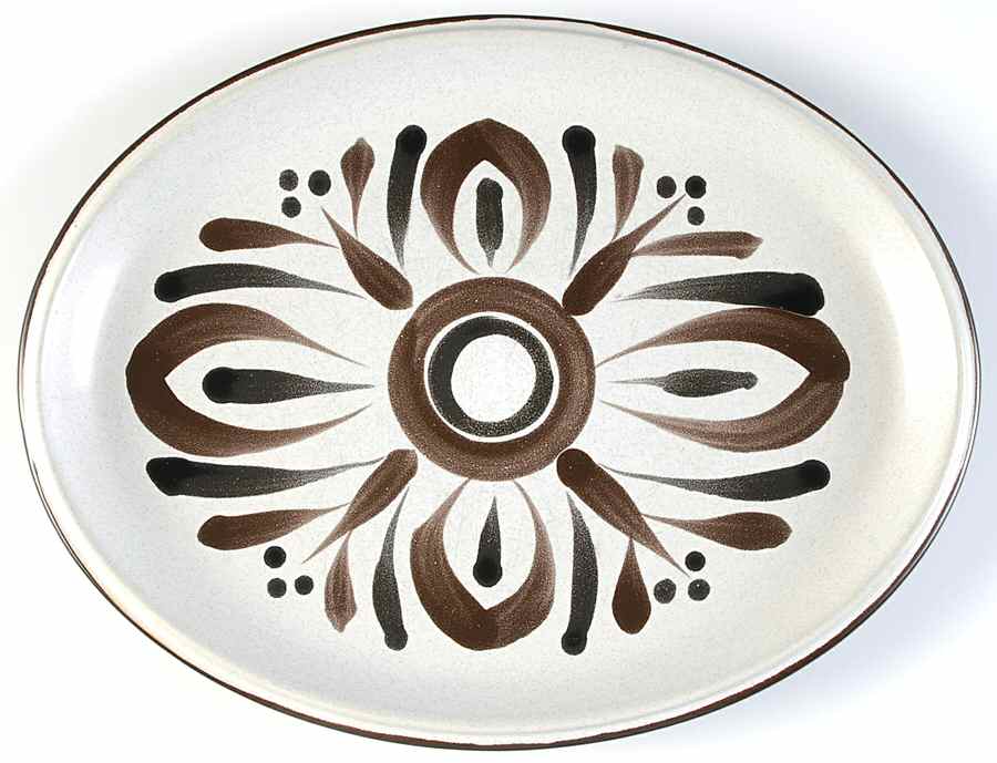 Inca 14" Oval Serving Platter by Noritake-1